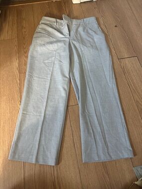 Women’s Light Gray Dress Pants - Classic Straight Fit